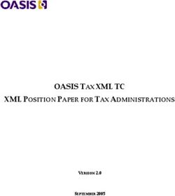 OASIS TAX XML TC XML POSITION PAPER FOR TAX ADMINISTRATIONS - VERSION 2.0 SEPTEMBER 2005