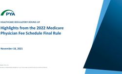 Highlights from the 2022 Medicare Physician Fee Schedule Final Rule - HEALTHCARE REGULATORY ROUND-UP - PYA
