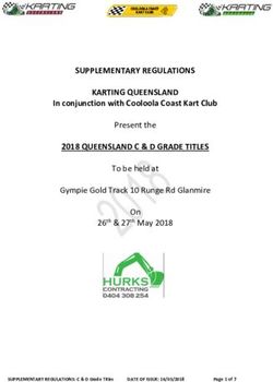 SUPPLEMENTARY REGULATIONS KARTING QUEENSLAND