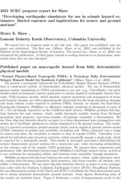 2021 SCEC progress report for Shaw "Developing earthquake simulators for use in seismic hazard es- timates: Buried ruptures and implications for ...