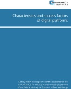 Characteristics and success factors of digital platforms - A study within the scope of scientific assistance for the AUTONOMICS for Industry 4.0 ...