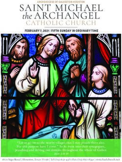 SAINT MICHAEL the ARCHANGEL CATHOLIC CHURCH FEBRUARY 7, 2021 | FIFTH SUNDAY IN ORDINARY TIME - St. Michael Catholic ...