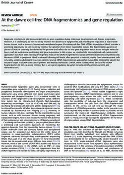 At the dawn: cell-free DNA fragmentomics and gene regulation - Nature