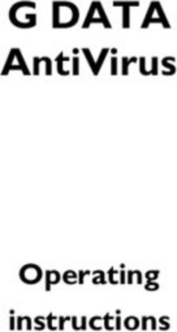 G DATA AntiVirus Operating instructions