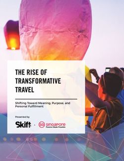 THE RISE OF TRANSFORMATIVE TRAVEL - Shifting Toward Meaning, Purpose ...
