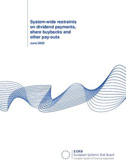 System-wide restraints on dividend payments, share buybacks and other pay-outs - June 2020