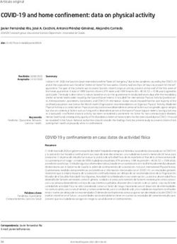 COVID-19 and home confinement: data on physical activity