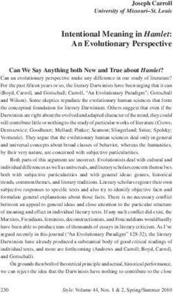 Intentional Meaning in Hamlet: An Evolutionary Perspective