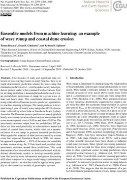 Ensemble models from machine learning: an example of wave runup and coastal dune erosion - Nat ...