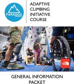 PACKET - ADAPTIVE CLIMBING INITIATIVE COURSE - Sponsored by: Paradox Sports