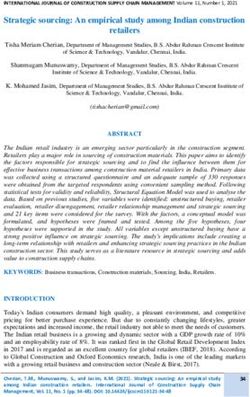 Strategic sourcing: An empirical study among Indian construction retailers