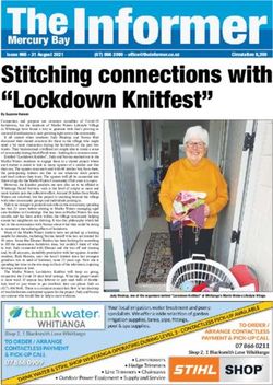 Stitching connections with "Lockdown Knitfest" - 31 August 2021