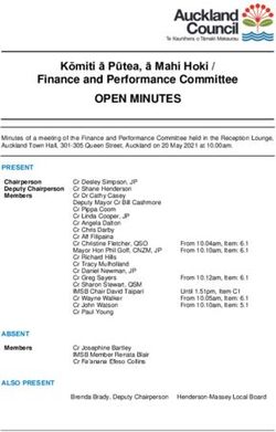 OPEN MINUTES Kōmiti ā Pūtea, ā Mahi Hoki / Finance and Performance Committee