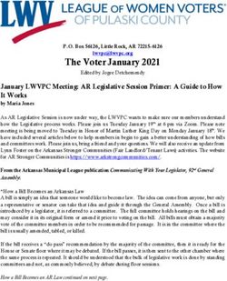 The Voter January 2021 - League of Women Voters