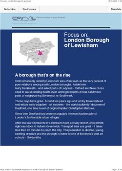 Focus on: London Borough of Lewisham - Carvil Ventures