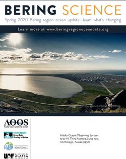 BERING SCIENCE Spring 2020 Bering region ocean update-learn what's changing - International Arctic Research ...