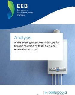 Analysis of the existing incentives in Europe for heating powered by fossil fuels and renewables sources - of the existing incentives in Europe ...