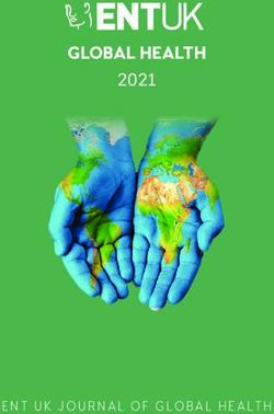 GLOBAL HEALTH 2021 - ENT UK JOURNAL OF GLOBAL HEALTH