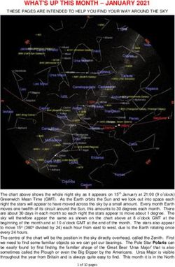 WHAT'S UP THIS MONTH - JANUARY 2021 - Newbury Astronomical ...