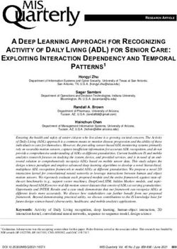 A DEEP LEARNING APPROACH FOR RECOGNIZING ACTIVITY OF DAILY LIVING (ADL) FOR SENIOR CARE