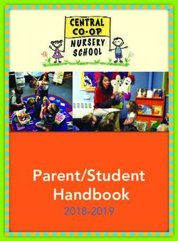 Parent/Student Handbook - 2018-2019 CHELMSFORD CENTRAL CO-OP - Central Co-Op Nursery School