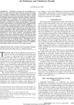 Air Pollution and Children's Health