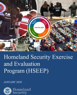 Homeland Security Exercise and Evaluation Program (HSEEP) - JANUARY 2020 - FEMA