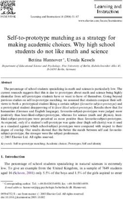 Self-to-prototype matching as a strategy for making academic choices. Why high school students do not like math and science