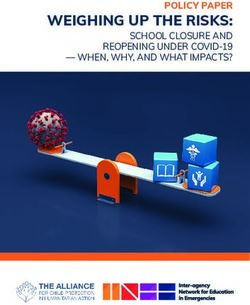 WEIGHING UP THE RISKS: POLICY PAPER - INEE