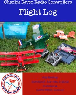 Flight Log Charles River Radio Controllers - July Meeting: SATURDAY, July 15th, 9:45AM - Charles River RC