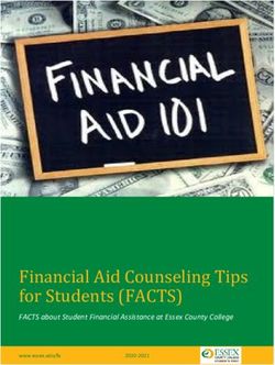 FACTS about Student Financial Assistance at Essex County College - www.essex.edu/fa 2020-2021 - Essex ...