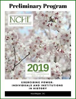 Preliminary Program - National Council for History Education