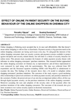 EFFECT OF ONLINE PAYMENT SECURITY ON THE BUYING BEHAVIOUR OF THE ONLINE SHOPPERS IN CHENNAI CITY