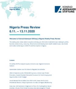 Nigeria Press Review 6.11 13.11.2020 - Welcome to Konrad-Adenauer-Stiftung's Nigeria Weekly Press Review - Konrad-Adenauer ...