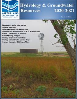 Hydrology & Groundwater Resources 2020-2021