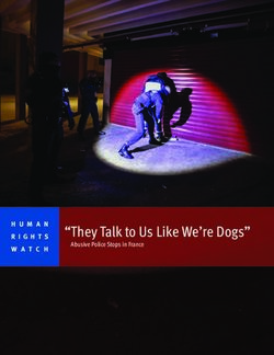 "They Talk to Us Like We're Dogs" - Abusive Police Stops in France - Human Rights Watch