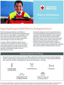 Mexico Earthquakes Three-Year Update | April 2021 - American Red Cross