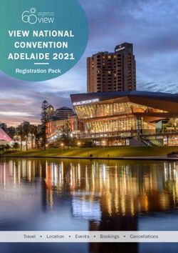 VIEW NATIONAL CONVENTION ADELAIDE 2021 - Registration Pack - Travel Location Events Bookings Cancellations
