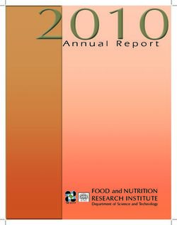 FOOD and NUTRITION RESEARCH INSTITUTE - Department of Science and Technology