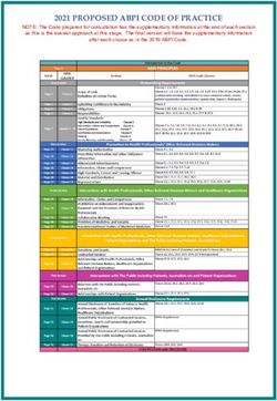 2021 PROPOSED ABPI CODE OF PRACTICE - PMCPA
