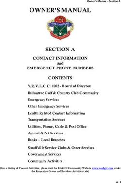 OWNER'S MANUAL SECTION A - CONTACT INFORMATION - Ballantrae Golf & CC Condo Community ...