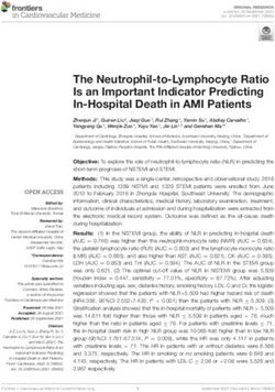 The Neutrophil-to-Lymphocyte Ratio Is an Important Indicator Predicting In-Hospital Death in AMI Patients