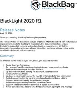 BLACKLIGHT 2020 R1 RELEASE NOTES - BLACKBAG TECHNOLOGIES