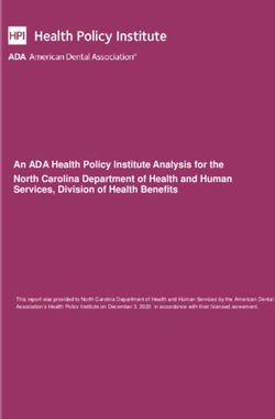An ADA Health Policy Institute Analysis for the North Carolina Department of Health and Human Services, Division of Health Benefits