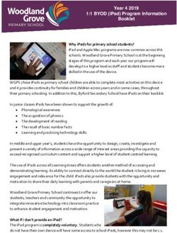 1:1 BYOD (iPad) Program Information Booklet