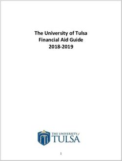The University of Tulsa Financial Aid Guide 2018-2019