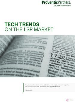 TECH TRENDS ON THE LSP MARKET - Proventis Partners