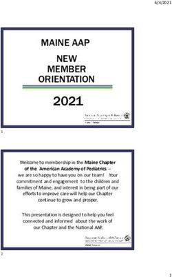 2021 MAINE AAP NEW MEMBER ORIENTATION