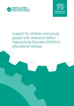 Support for children and young people with Attention Deficit Hyperactivity Disorder (ADHD) in educational settings - Welsh Government