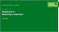 Bisphenol A - Restriction Intention - Information on Für Mensch & Umwelt - "The UBA" - REACH-CLP-Biozid ...